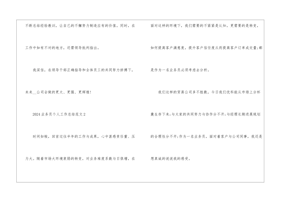2024业务员个人工作总结7篇_第3页