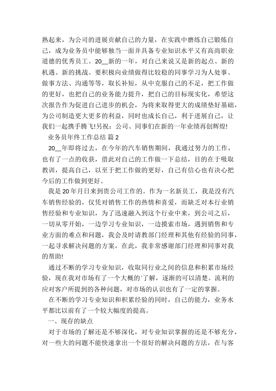 2024业务员年终工作总结7篇_第2页