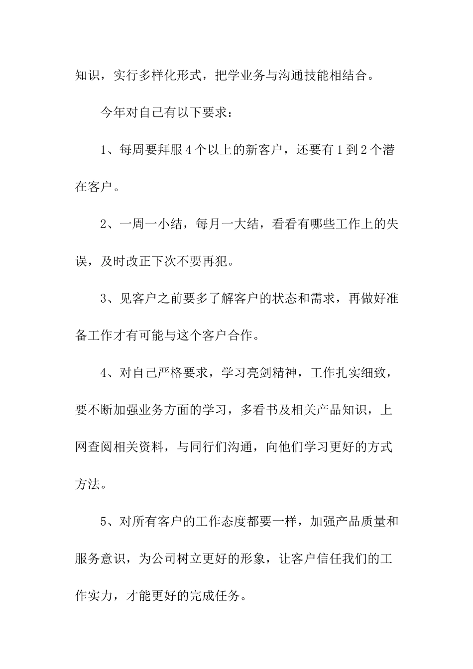 2024业务员重点工作计划_第2页