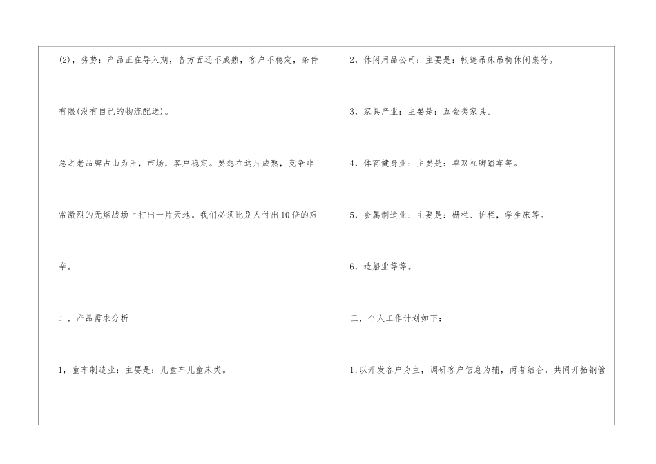 2024业务员销售工作计划_第2页