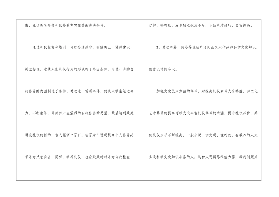 2024个人礼仪修养有哪些知识要点_第2页