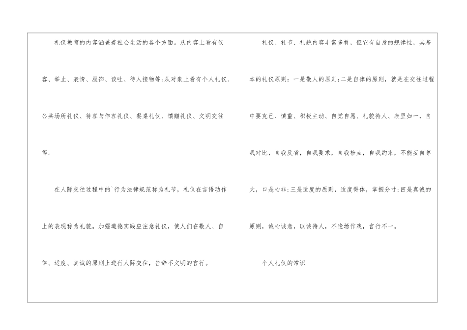 2024个人礼仪包含的内容要素_第2页