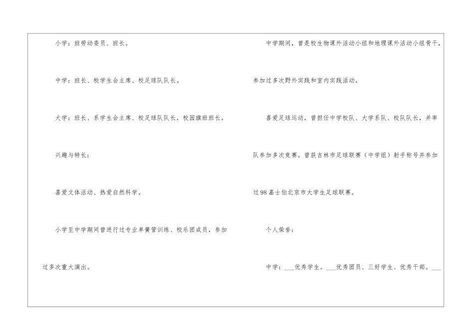 2024个人简历通用版五篇_第3页