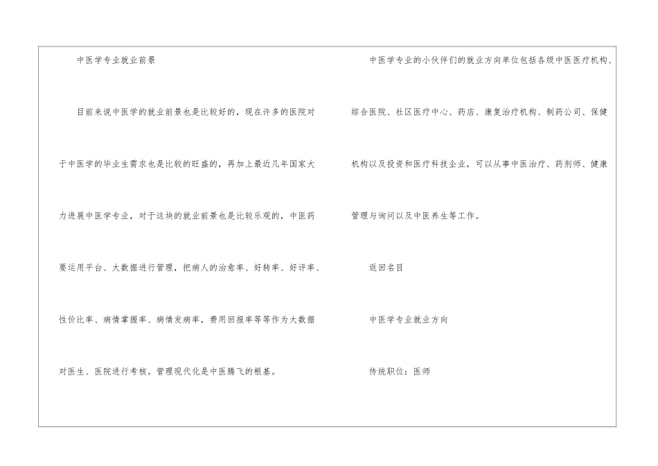 2024中医药大学排名一览表-中医学就业前景方向_第2页