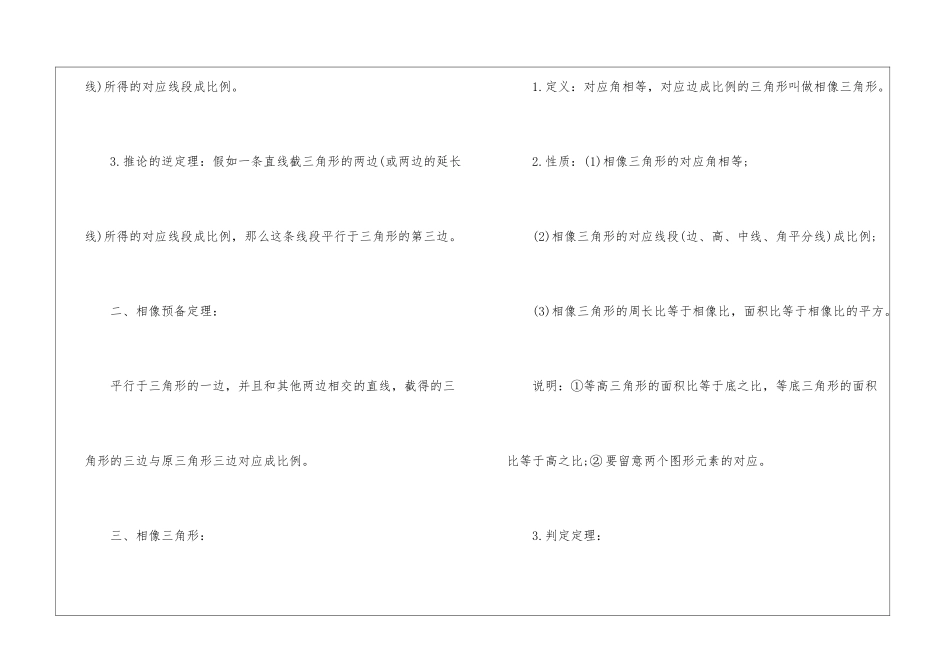 2024九年级下册数学知识点归纳_第2页