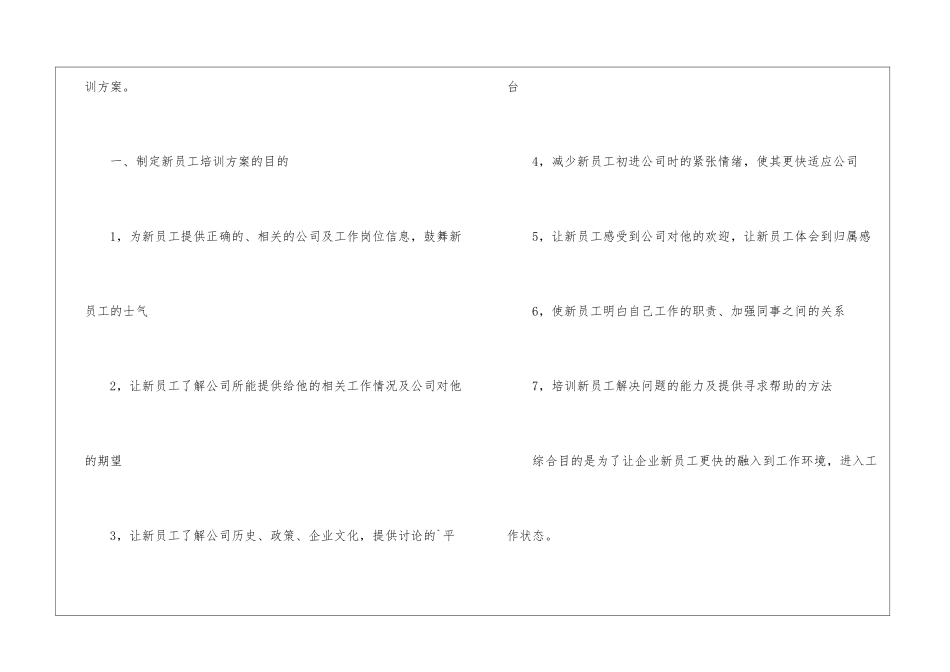 2024企业新员工培训方案_第2页