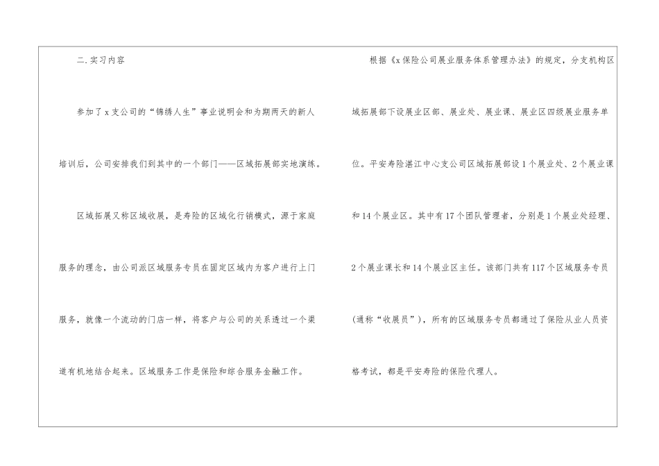 2024保险公司个人实习报告_第3页