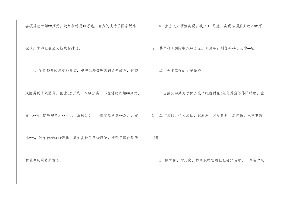 2024信用社财务工作总结_第2页