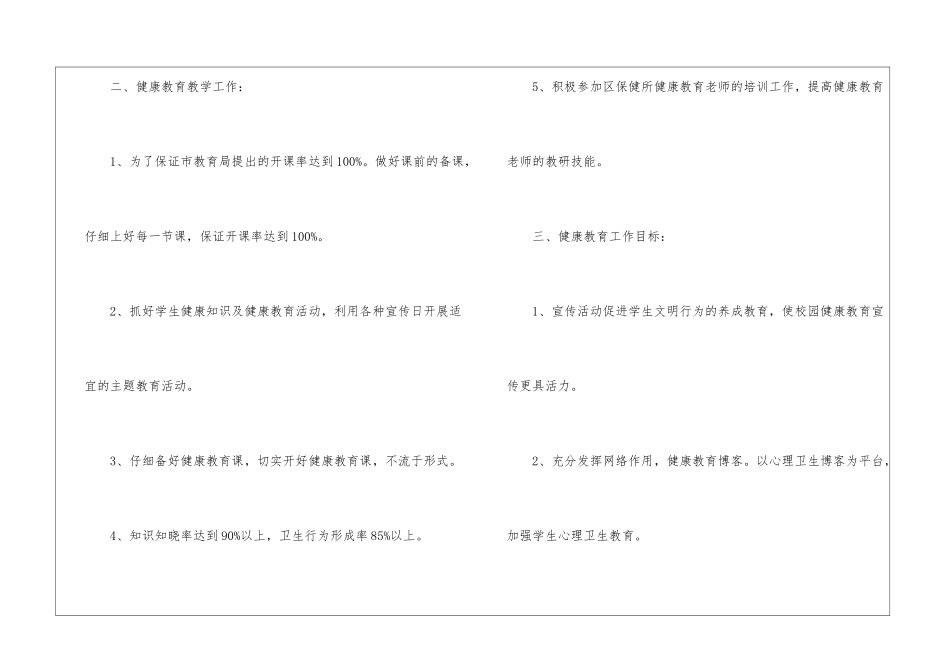 2024健康教育计划_第3页