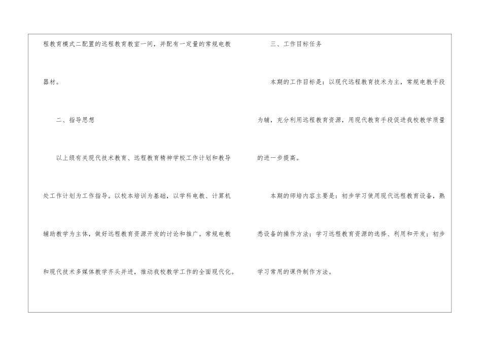 2024农村远程教育工作计划_第2页