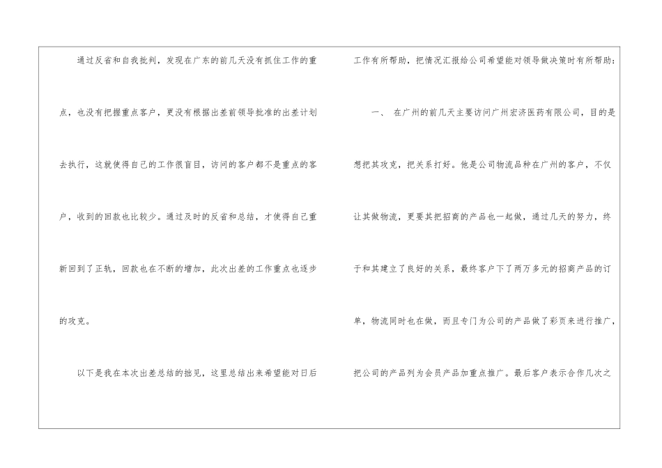 2024出差工作总结格式_第2页