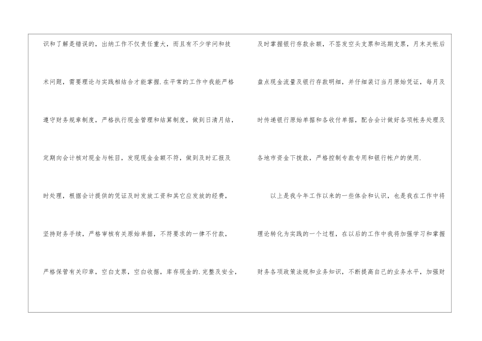 2024出纳年终工作总结_第2页