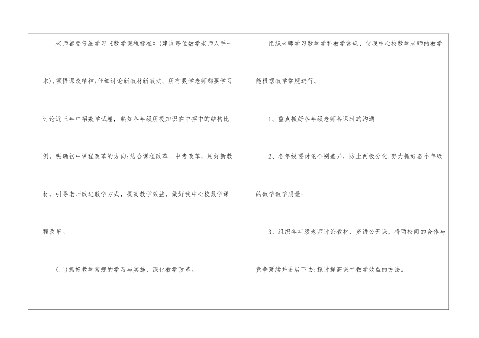 2024初中数学教研组工作计划_第2页