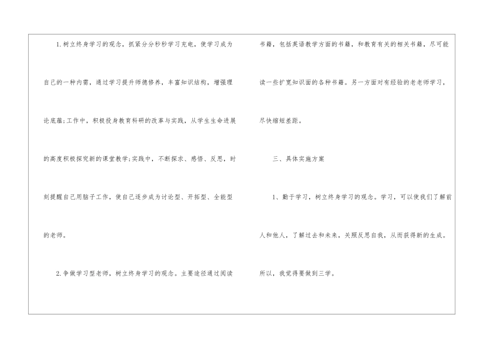 2024初中英语教师个人发展规划_第3页