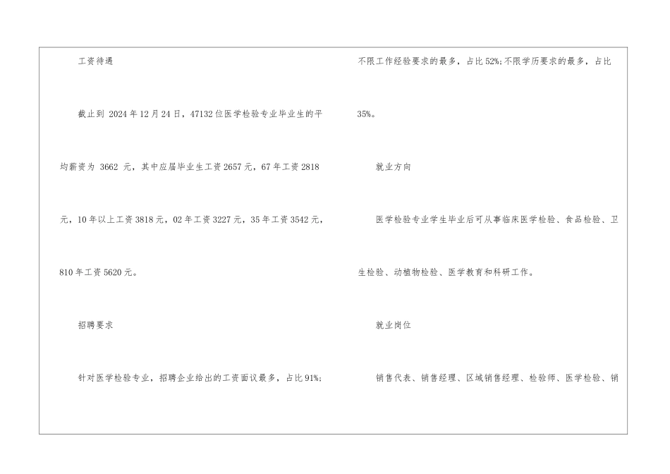 2024医学化验专业就业前景_第2页