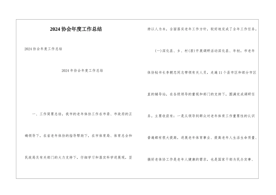 2024协会年度工作总结_第1页