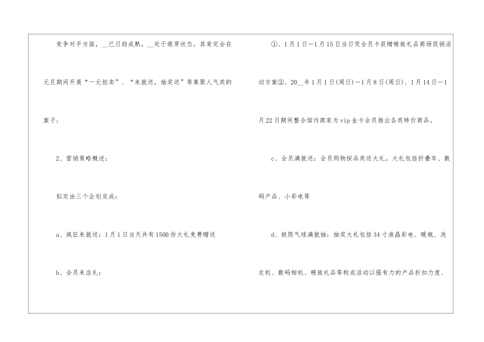 2024商场元旦促销策划方案最新_第2页