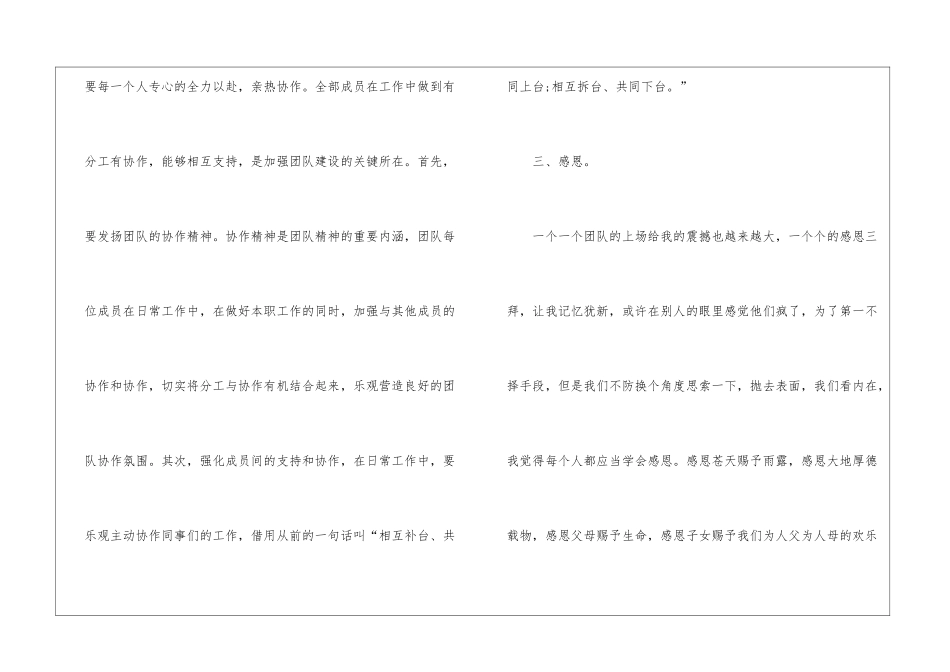 2024团队合作的重要性心得体会范文5篇-2024团队合作心得体会范文_第3页