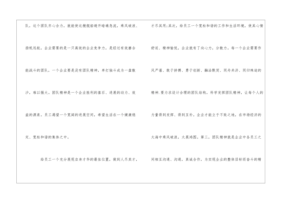 2024团队精神心得体会范文5篇_第3页