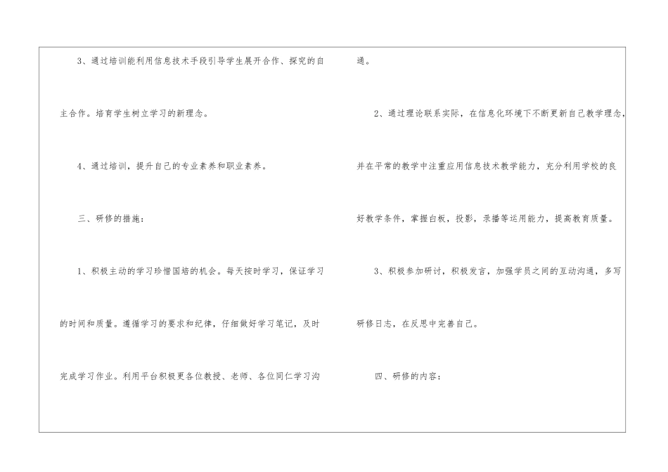 2024国培计划个人研修计划_第2页