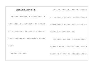2024圣诞老人的作文5篇