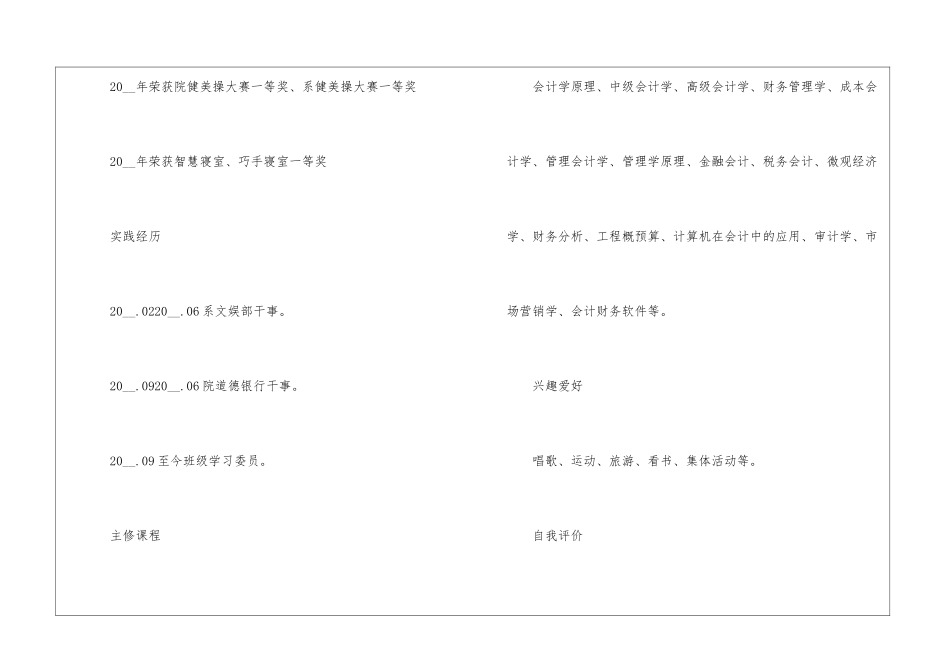 2024大学生个人求职简历范本5篇_第3页