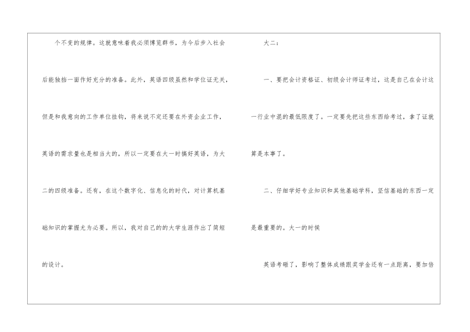 2024大学生工作计划书_第3页