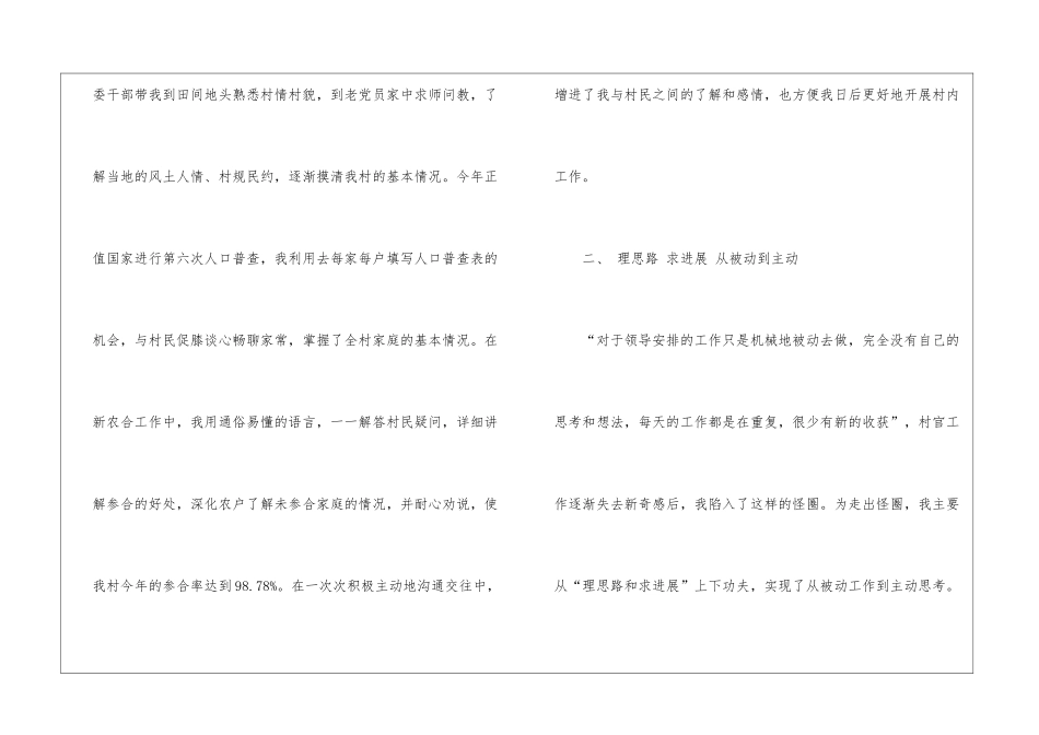 2024大学生村官个人年度述职报告_第3页