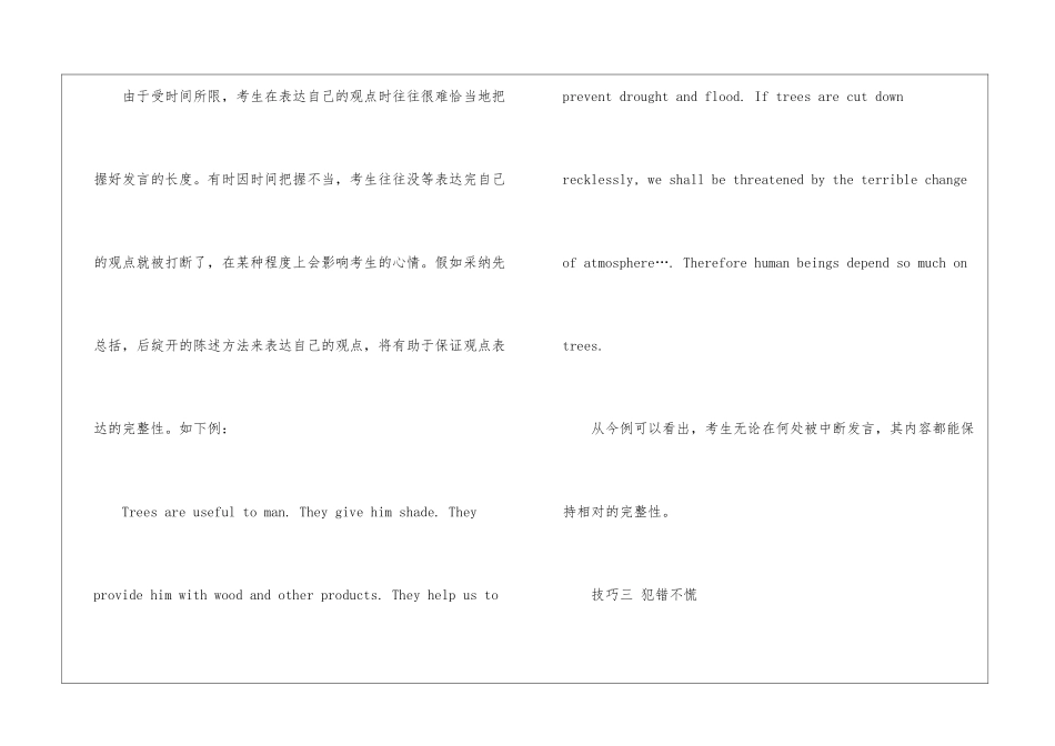 2024大学英语四级口语考试技巧归纳_第2页
