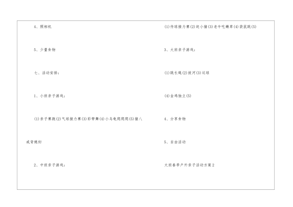 2024大班春季户外亲子活动方案_第3页