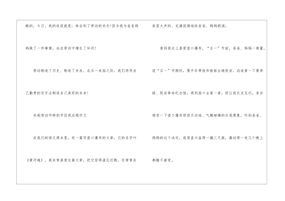 2024央视劳动节特别节目观后感作文5篇_第3页