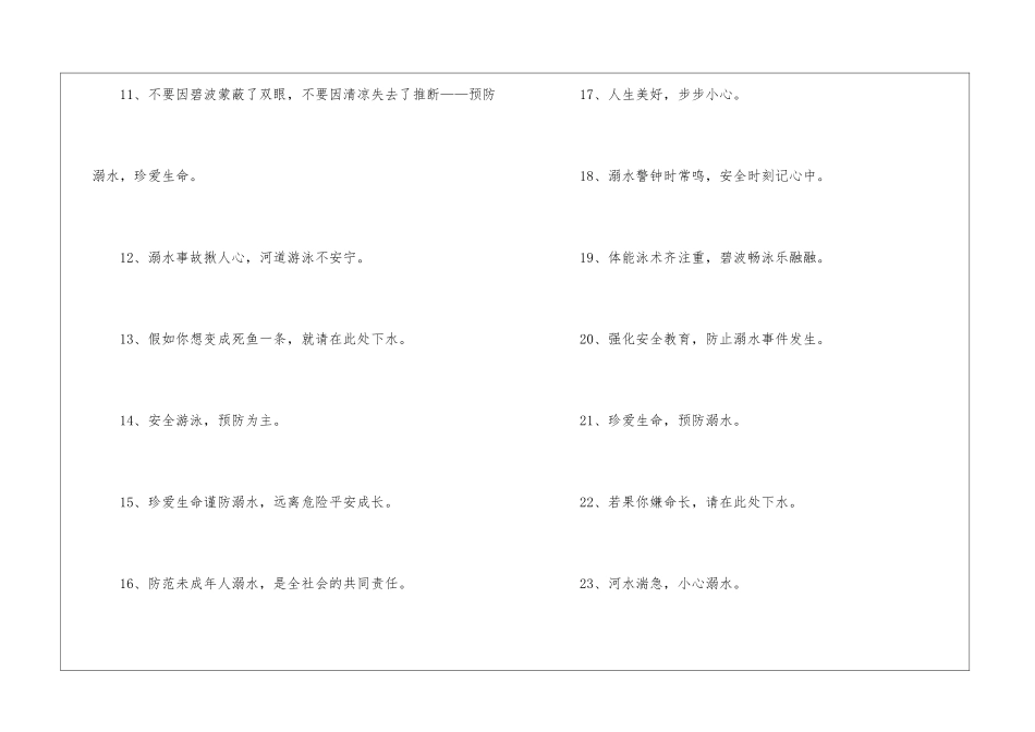 2024安全教育预防溺水手抄报大全8张_第3页