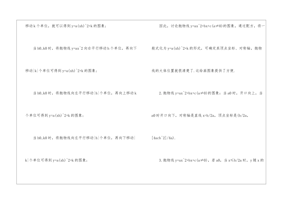 2024安徽省数学中考知识考点_第2页