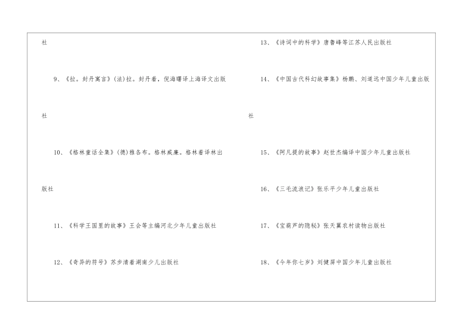 2024小学一年级必读书目_第2页