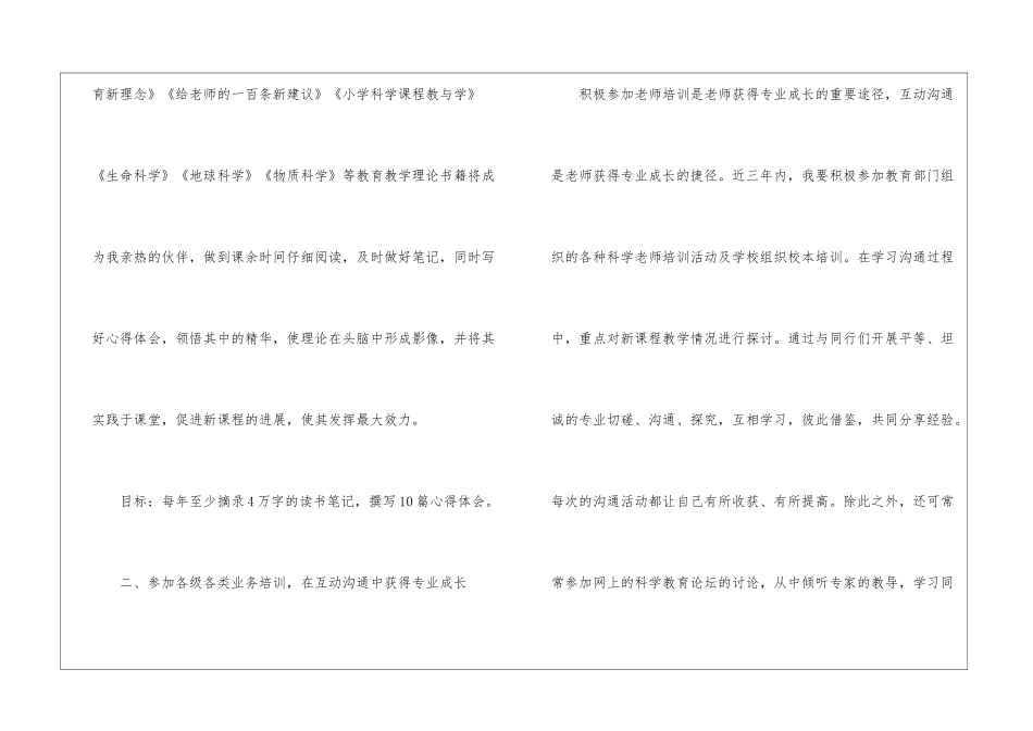 2024小学教师个人专业发展规划_第2页