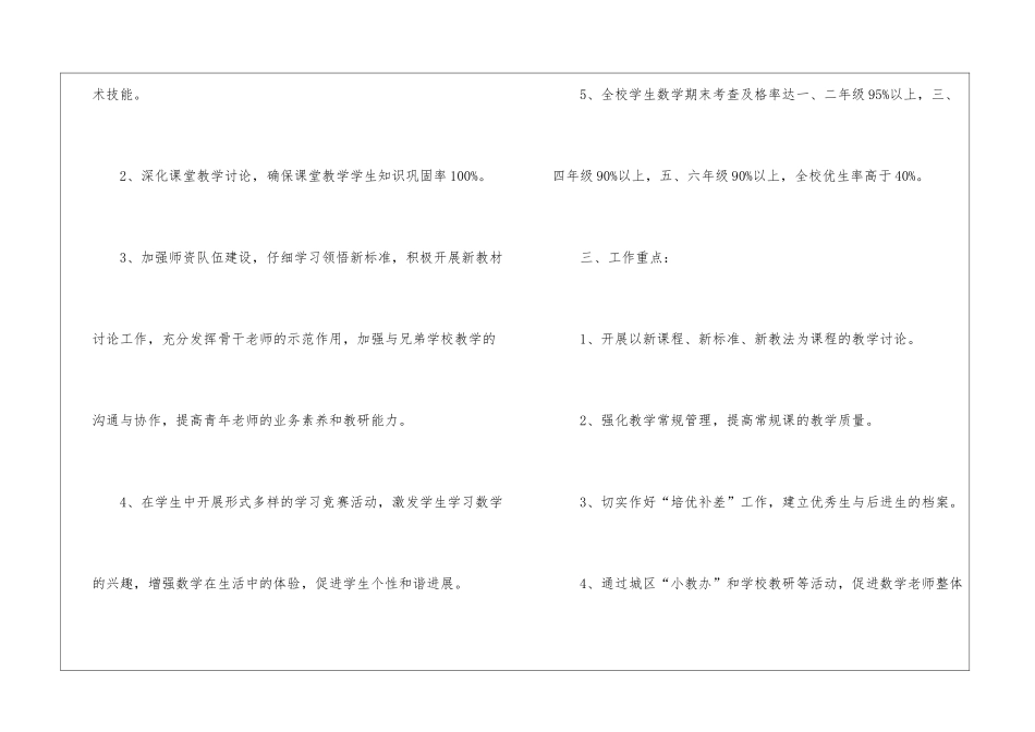 2024小学数学教研组工作计划、小学数学教研组计划_第2页