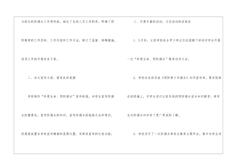 2024小学暑假防溺水安全工作总结_第2页
