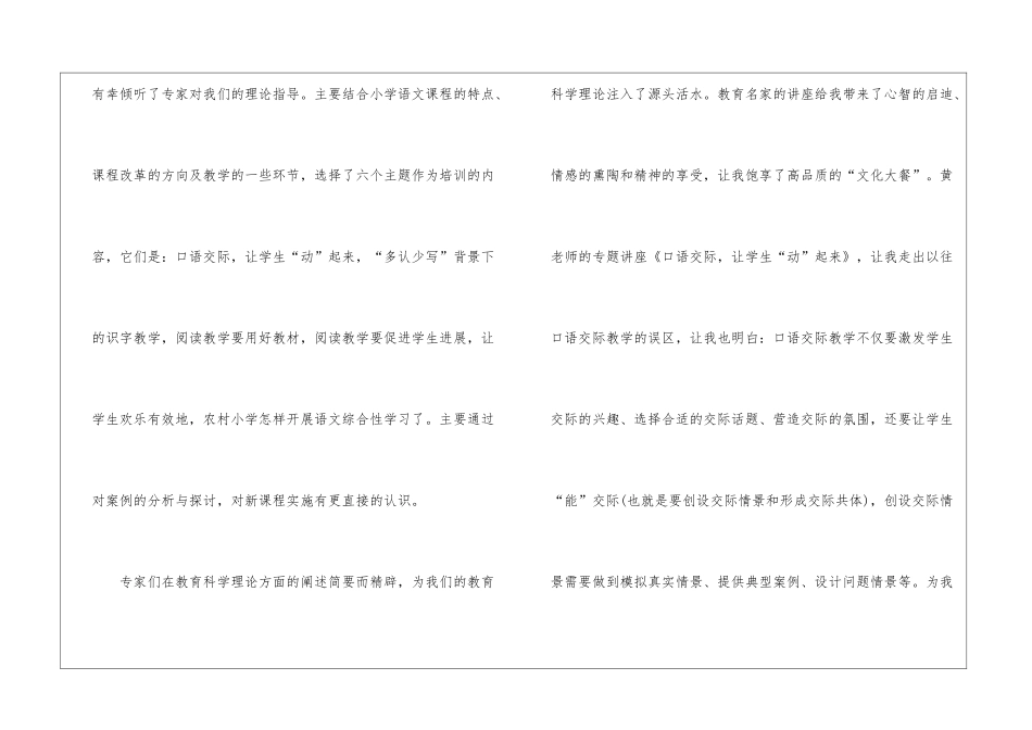 2024小学语文国培心得感悟10篇_第2页