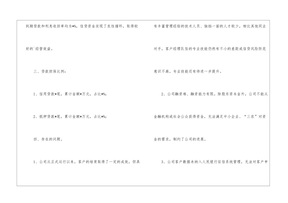 2024小贷公司工作总结_第3页