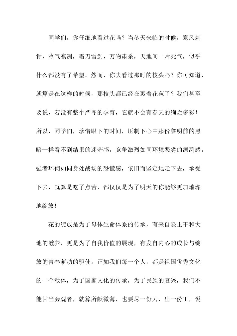 2024届高考400天动员大会教师代表发言稿_第3页