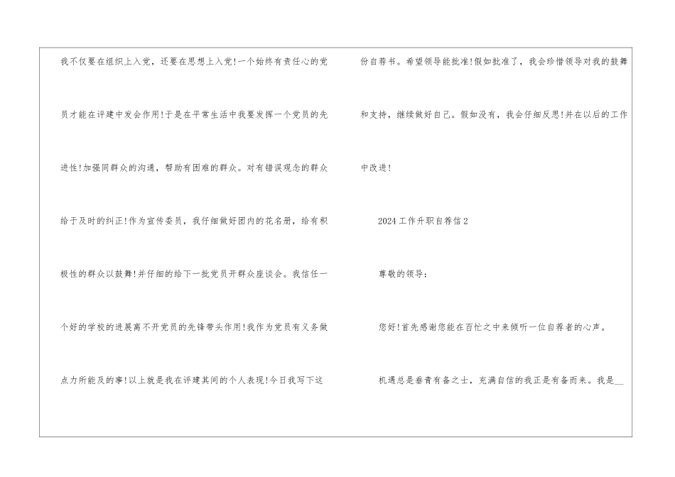 2024工作升职自荐信5篇_第3页