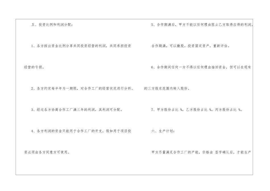 2024工厂合伙协议书范本_第3页