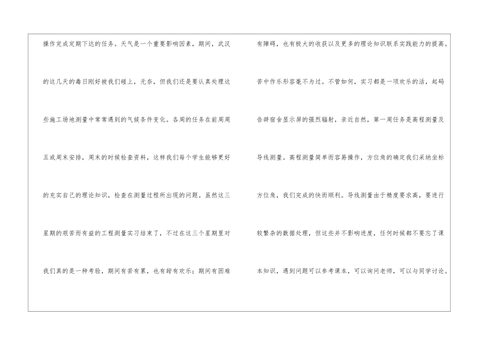 2024工地测量员实习工作总结_第2页
