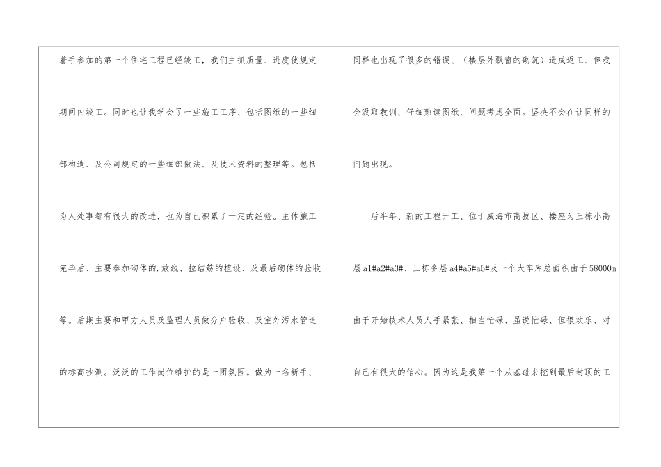 2024工程技术员年终工作总结_第2页