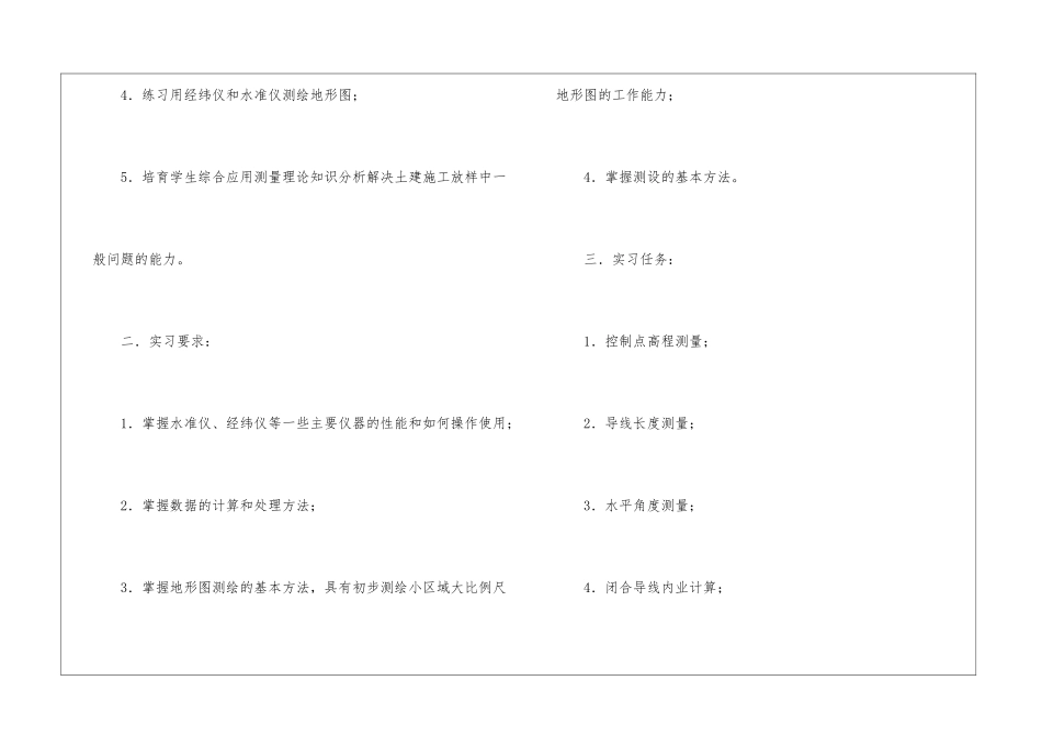 2024工程测量实习报告、工程测量实习报告、测量实习报告_第2页