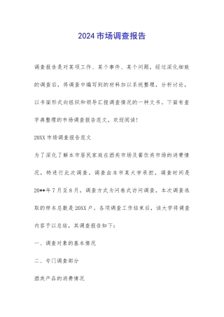 2024市场调查报告-