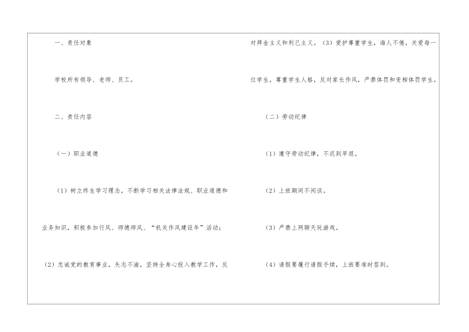 2024师德师风建设目标责任书_第2页
