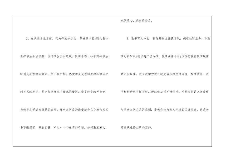 2024师德师风自查心得_第2页