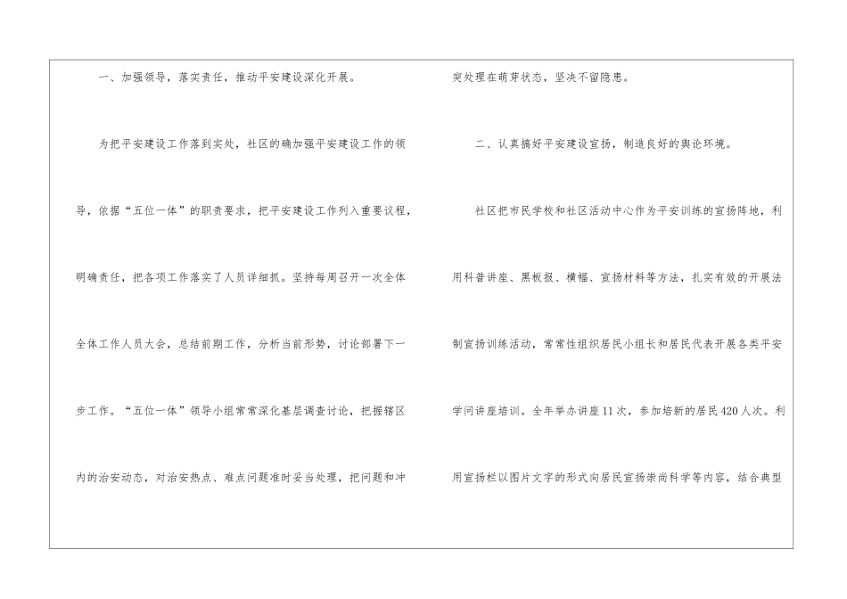 2024平安建设工作总结开头范本_第2页