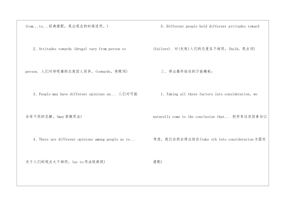 2024年6月四级英语作文模板-英语写作指导_第2页